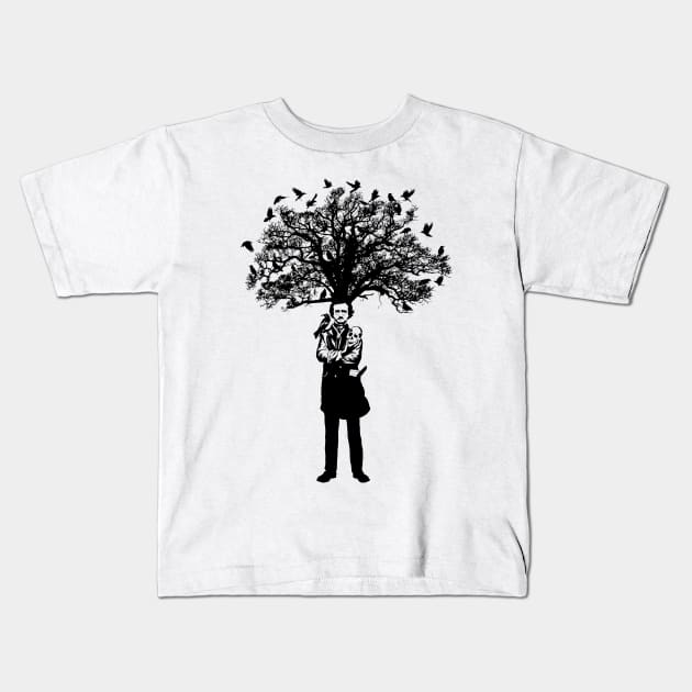 Poe Tree Kids T-Shirt by kookylove